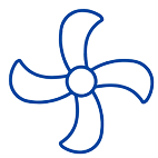 Fan in living room